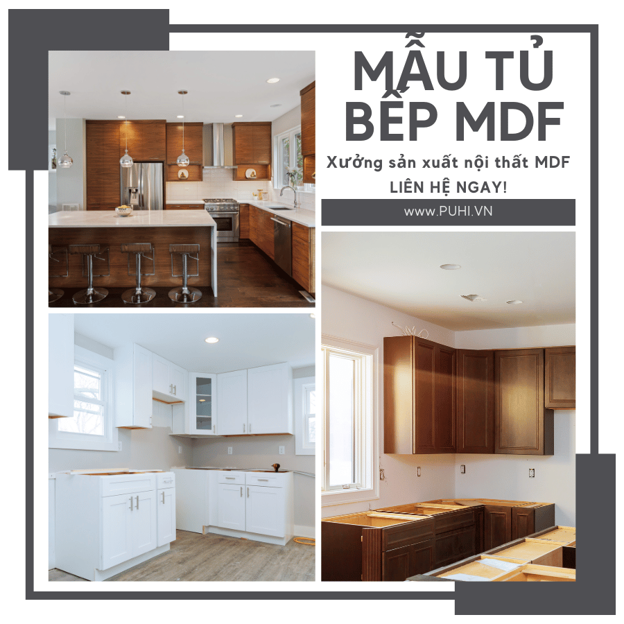 MẪU TỦ BẾP MDF