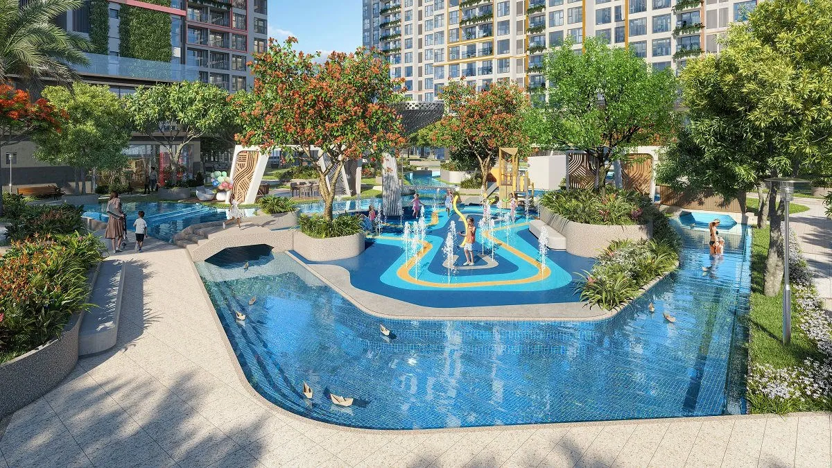 Hồ Bơi Tràn Chuẩn Resort Diamond Boulevard