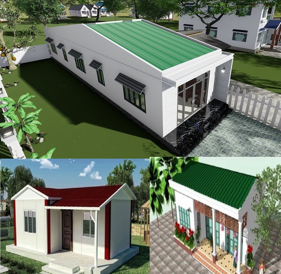 Chi phí xây nhà cấp 4 mái tôn 80m2